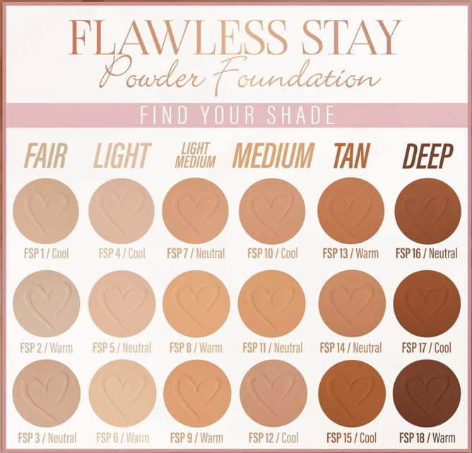 Polvo Compacto Flawless Stay Beauty Creations