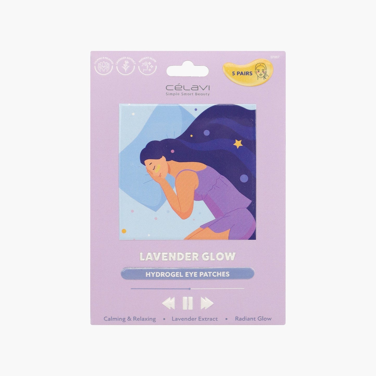 Parches de hidrogel con lavanda Celavi