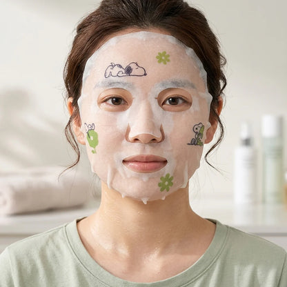 Mascarilla Peanuts Té verde+Aloe+Colágeno Celavi