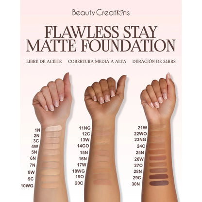 Maquillaje liquido Matte - Beauty Creations